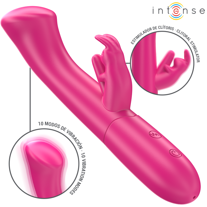 Intense - Julieta Rabbit Vibrador 18,6 cm 10 Vibrações Rosa