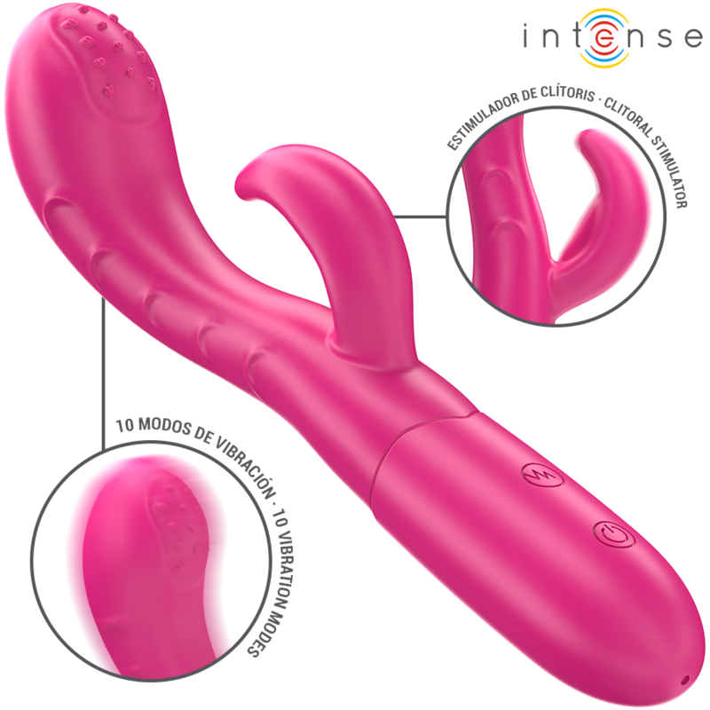 Intense - Amara Vibrador com Língua Estimulante 10 Vibrações Rosa