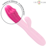 Intense Ivy Vibrador Flexível 10 Vibrações Com Língua Estimulante Rosa