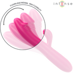 Intense Ivy Vibrador Flexível 10 Vibrações Com Língua Estimulante Rosa