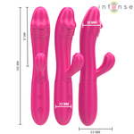 Intense Ivy Vibrador Flexível 10 Vibrações Com Língua Estimulante Rosa