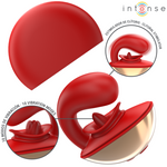 Intense Vibrador e Estimulador Mariah Em Formato U 10 Vibrações Vermelho