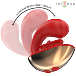 Intense Vibrador e Estimulador Mariah Em Formato U 10 Vibrações Vermelho