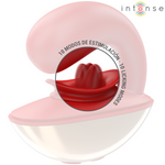 Intense Vibrador e Estimulador Mariah Em Formato U 10 Vibrações Vermelho
