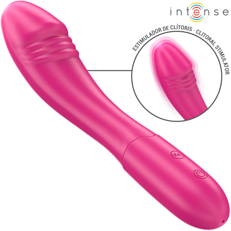 Vibrador Intense Belinda 19 cm Flexible 10 Vibraciones Rosa