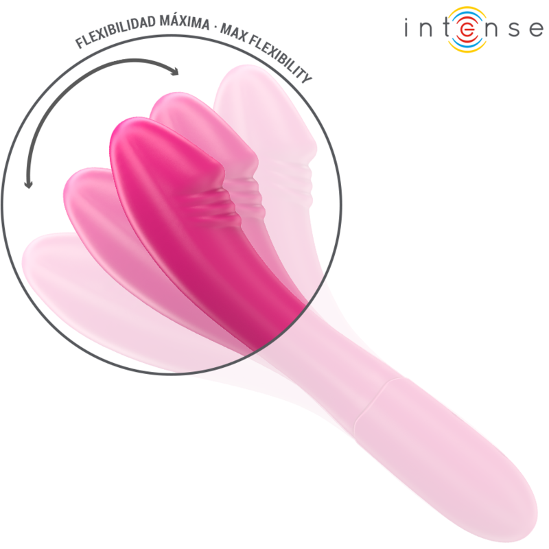 Vibrador Intense Belinda 19 cm Flexible 10 Vibraciones Rosa