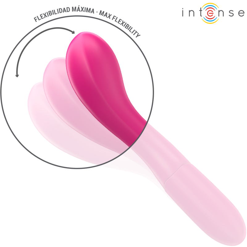 Intense Lisette Vibrador 19 Cm Flexível 10 Vibrações Rosa