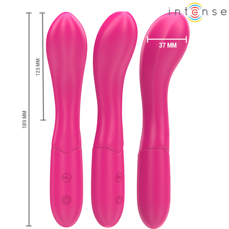 Intense Lisette Vibrador 19 Cm Flexível 10 Vibrações Rosa