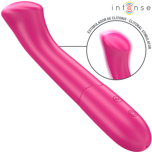 Vibrador Intense Paty 19 cm Flexible 10 Vibraciones Modelo 2 Rosa