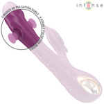 Intense Halle Vibrador Multifuncional Con Lengua Estimulante de Delfín Morado