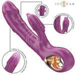 Intense Halle Vibrador Multifuncional Con Lengua Estimulante de Delfín Morado