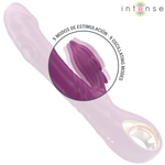 Intense Halle Vibrador Multifuncional Con Lengua Estimulante de Delfín Morado