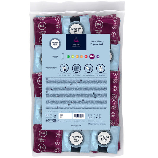 Mister Size Preservativos Tamanho Xxl 64 Mm (100 Unidades)