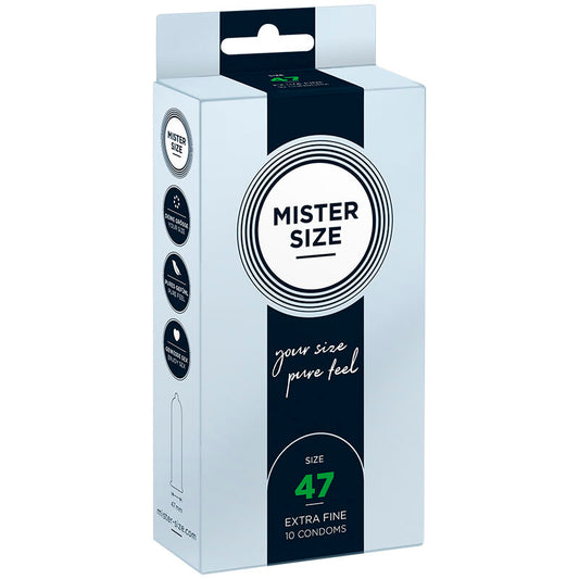 Mister Size - Preservativos Tamanho Xs 47 Mm (10 Unidades)