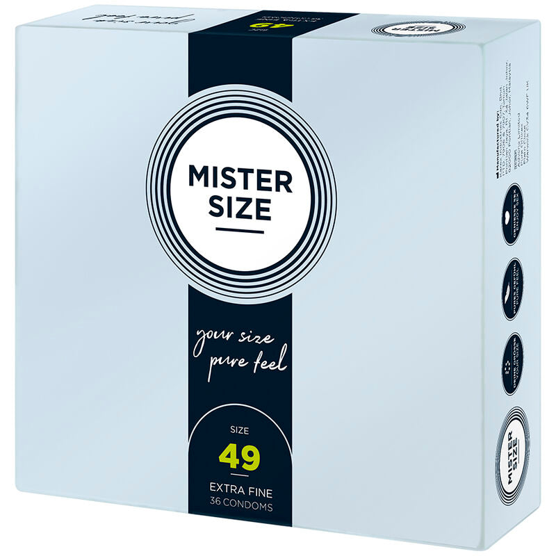 Mister Size Preservativos Tamanho S 49 mm (36 un)