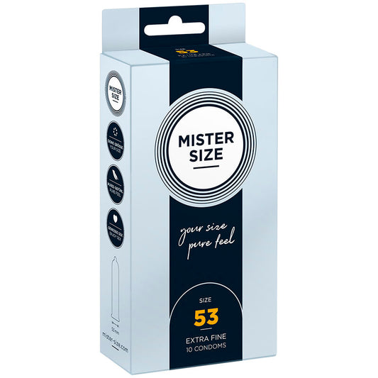 Mister Size - Preservativo Tamanho M 53 Mm (10 Unidades)