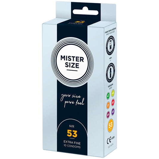 Mister Size - Preservativo Tamanho M 53 Mm (10 Unidades)