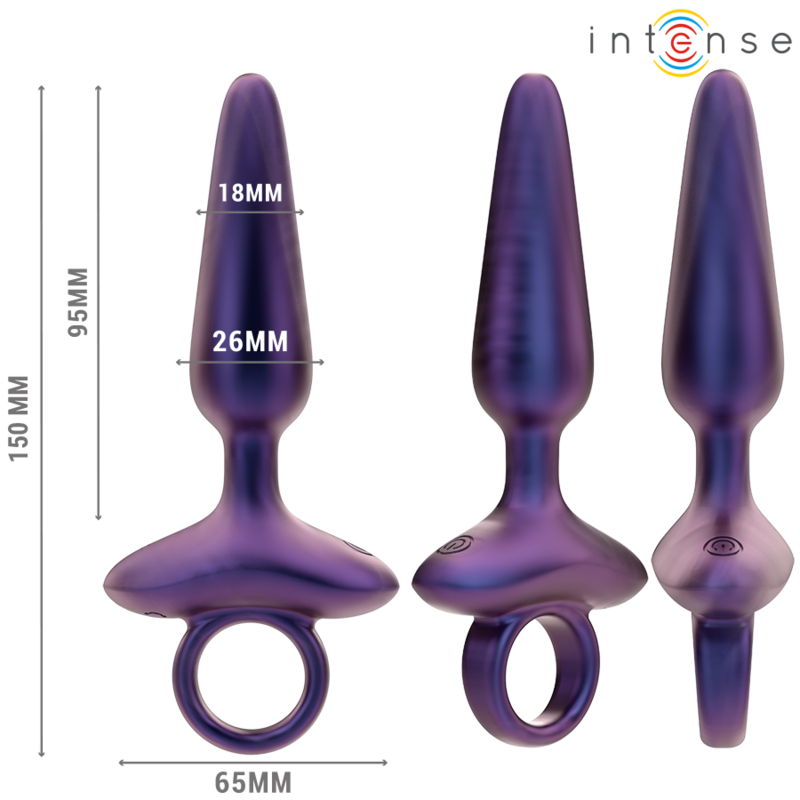 Intense Marlon Vibrador Anal Plug Modelo 4 Controle Remoto