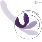 Intense Jill Vibrador Duplo Roxo com Controle Remoto 20 cm