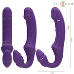 Intense Jill Vibrador Duplo Roxo com Controle Remoto 20 cm