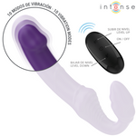 Intense Jill Vibrador Duplo Roxo com Controle Remoto 20 cm