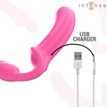 Intense Amy Doble Vibrador 20 cm Rosa Control Remoto