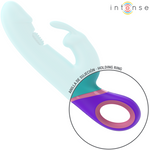 Intense Monica Rabbit Vibrador Com Estimulador G-spot Rotativo Azul