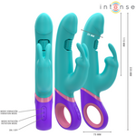 Intense Monica Rabbit Vibrador Com Estimulador G-spot Rotativo Azul