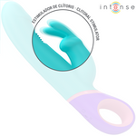 Intense Monica Rabbit Vibrador Com Estimulador G-spot Rotativo Azul