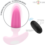 Intense Ross Anal Plug 10 Vibrações Rosa Controle Remoto
