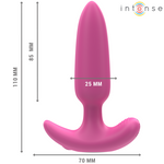 Intense Ross Anal Plug 10 Vibrações Rosa Controle Remoto