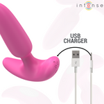 Intense Ross Anal Plug 10 Vibrações Rosa Controle Remoto