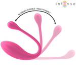 Intense Janice Vibrador U Doble Estimulación 10 Vibraciones Rosa Control Remoto