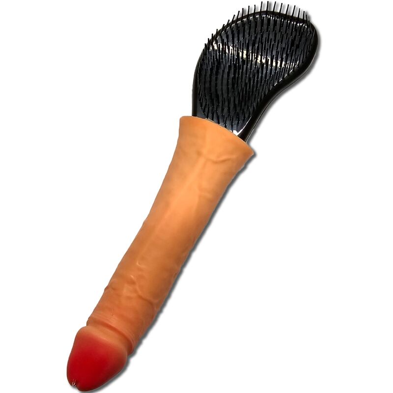 Diablo Picante - Escova de Cabelo Com Pénis Na Ponta