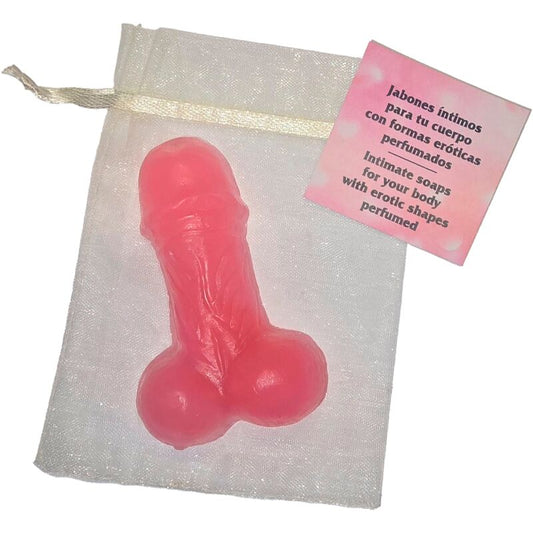 Diablo Picante - Jabón Perfumado en Forma de Pene Rosa