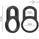 Intense - Bobby Duplo Anel de Silicone Para Pénis Preto