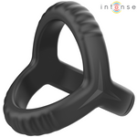 Intense - Carson Anel de Pênis Duplo de Silicone Preto Modelo 4
