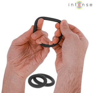 Intense - Hugh 3 Anéis de Silicone Básicos Pretos