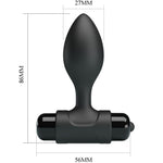 Pretty Love - Vibra Butt 10 Vibrações Plug Anal Preto