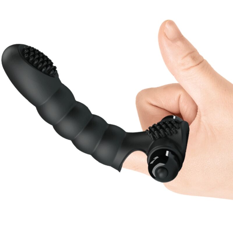 Pretty Love - Vibrador de Dedo Alexander 10 Vibrações Preto