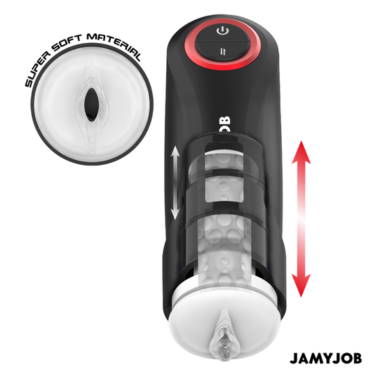Jamyjob Masturbador Automático de Vagina Por Gravidade 5 Modos de Sucção