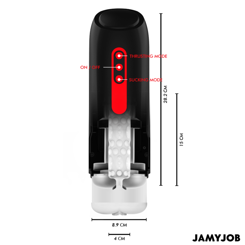 Jamyjob Masturbador Automático Phantom Vagina 5 Modos de Succión e Impulso