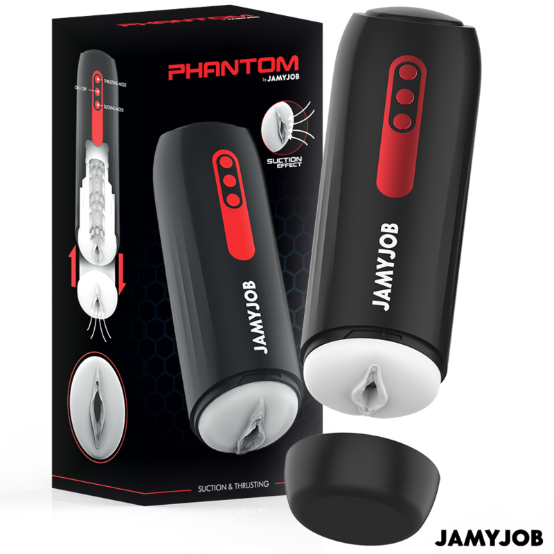 Jamyjob Masturbador Automático Phantom Vagina 5 Modos de Sucção e Impulso