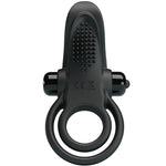 Pretty Love - Anel Vibratório Duplo + Estimulador de Clitóris 10 Vibrações Preto