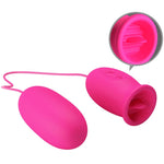 Pretty Love - Ovo Vibrador Daisy + Língua Estimulante de Clitóris Rosa