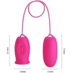 Pretty Love - Ovo Vibrador Daisy + Língua Estimulante de Clitóris Rosa