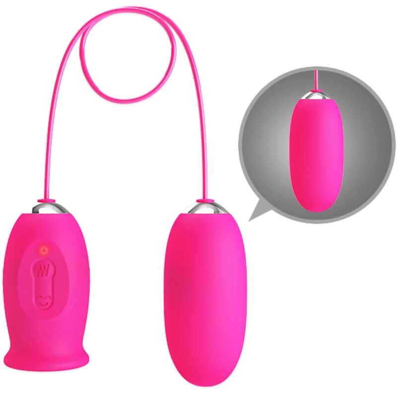 Pretty Love - Ovo Vibrador Daisy + Língua Estimulante de Clitóris Rosa