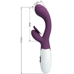 Pretty Love - Butterfly Kiss Vibrador de Conejo y Estimulador de Punto G Morado