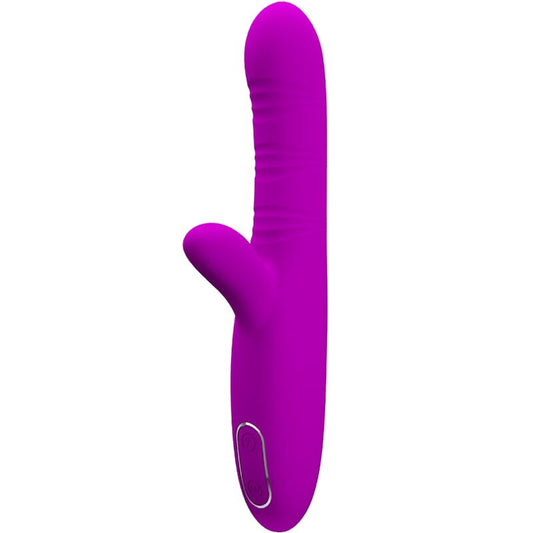 Pretty Love - Angelique Multifunções Vibrador + Estimulador de Clitóris Roxo