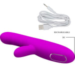 Pretty Love - Angelique Multifunções Vibrador + Estimulador de Clitóris Roxo
